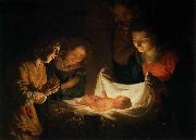 Gerrit van Honthorst Adoration of the Child oil